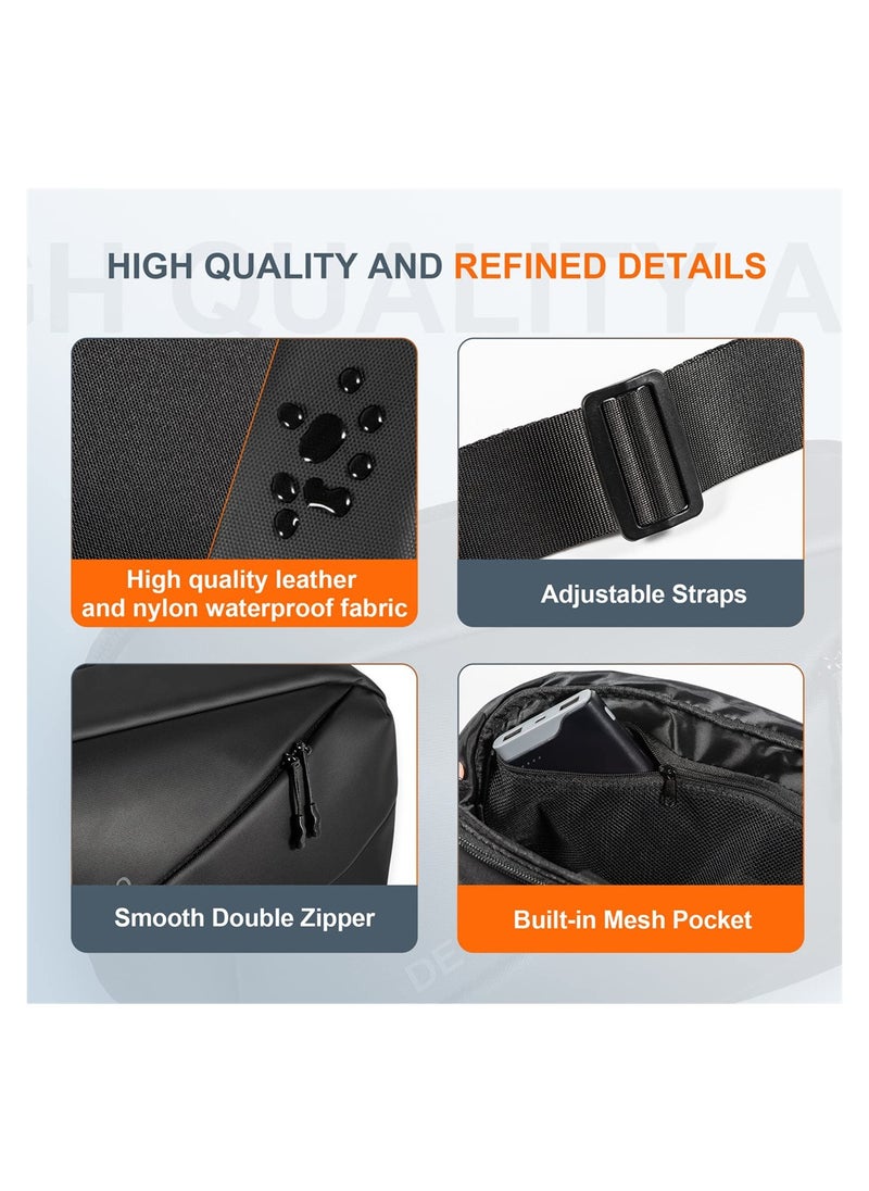 SYOSI - Carrying Case for Steam Deck/ASUS ROG Ally Handheld and Accessories, Storage Bag with Multi-Pockets Fit Console, AC Adapter, Dock Station, Lightweight Bag for Travel - Image 1