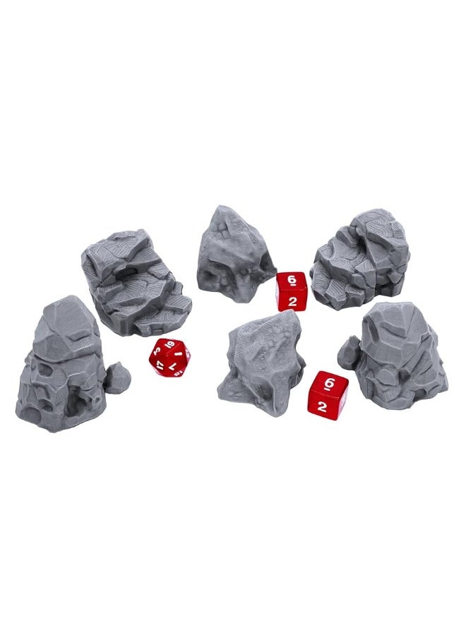 EnderToys EnderToys Stone Boulder Bundle, Terrain Scenery for Tabletop 28mm Miniatures Wargame, 3D Printed and Paintable  - Image 3