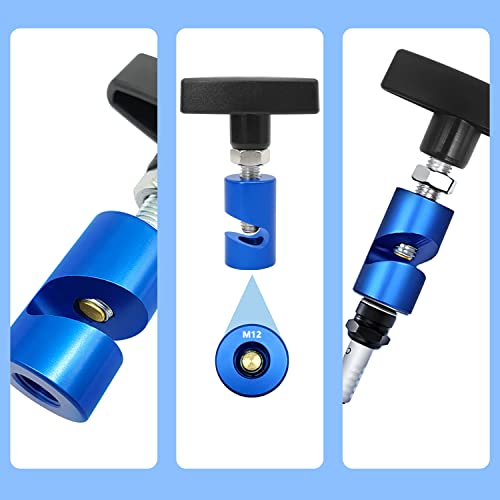 ZKTOOL 2PC Lift Support Clamp with Brass Core Protection, 2-in-1 Hood Strut Clamp and Spark Plug Caliper, 12mm Spark Plug Gap Tool, Universal Car Hood Lift Support Clip - Image 3