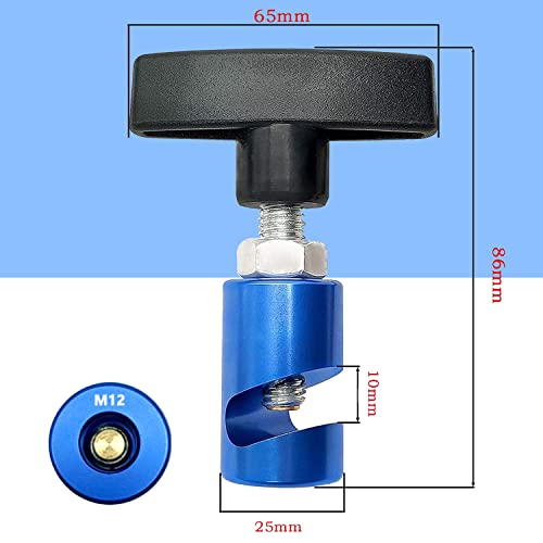 ZKTOOL 2PC Lift Support Clamp with Brass Core Protection, 2-in-1 Hood Strut Clamp and Spark Plug Caliper, 12mm Spark Plug Gap Tool, Universal Car Hood Lift Support Clip - Image 4