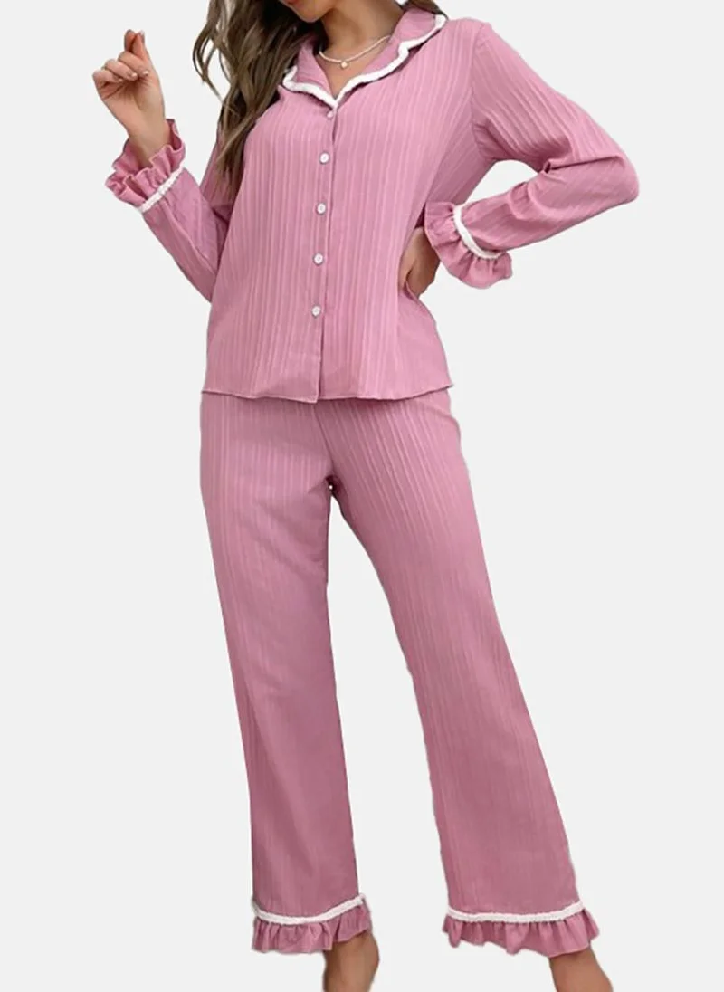 يونيكي Cream Solid Pyjamas & Shirt