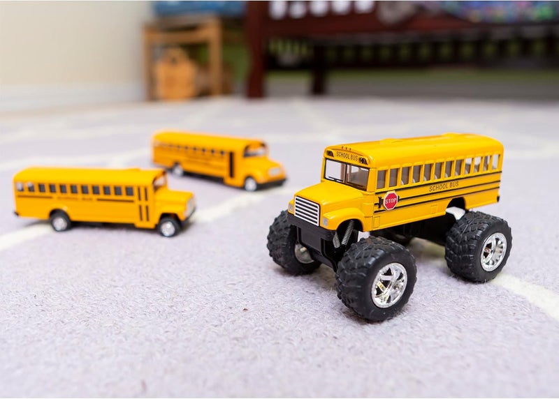 Toysmith 5-Inch Monster Bus - Diecast Pull Back Toy for Kids - Image 5