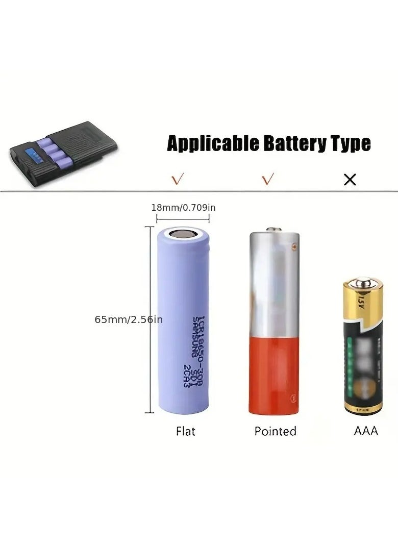 HAWEEL - Battery Holder Power Bank Box Dual USB Digital Display Charging DIY Case for Mobile Phone Battery Storage Box, USB Output LED Power Box, Battery Storage Box Mobile Power Box Charger Case - Image 1