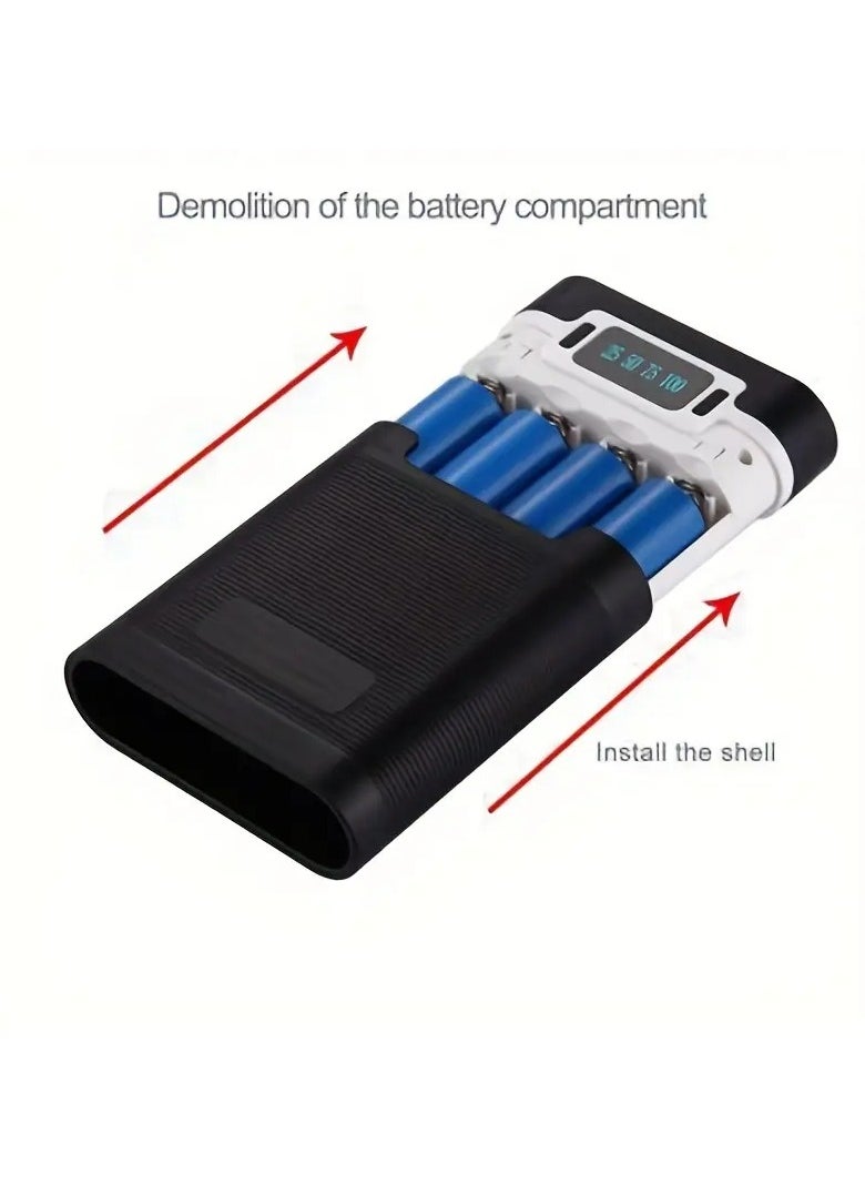 HAWEEL - Battery Holder Power Bank Box Dual USB Digital Display Charging DIY Case for Mobile Phone Battery Storage Box, USB Output LED Power Box, Battery Storage Box Mobile Power Box Charger Case - Image 1