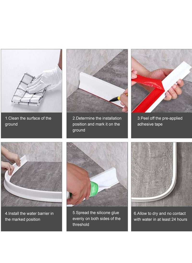 Water Stopper Water Partition Dry And Wet Separation Flood Barrier Rubber Dam Silicon Water Blocker Don't Slip