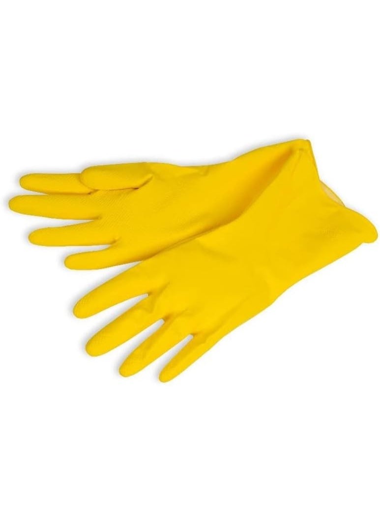 سبونتكس قفازات كبيرة بلون الليمون الطازج، صديقة للبيئة، صفراء - Image 2