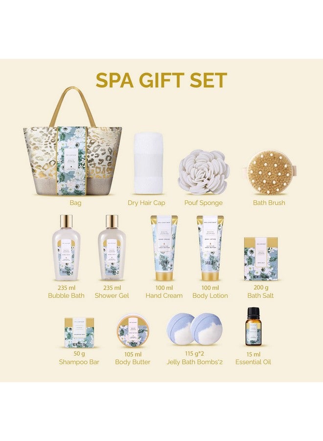 spa luxetique Spa Gift Baskets For Women Spa Luxetique Gift Set For Women 15Pcs Luxury Relaxing Spa Kit With Bath Bombs Hand Cream And Tote Bag Birthday Gifts For Women Mothers Day Gifts For Mom  - Image 2