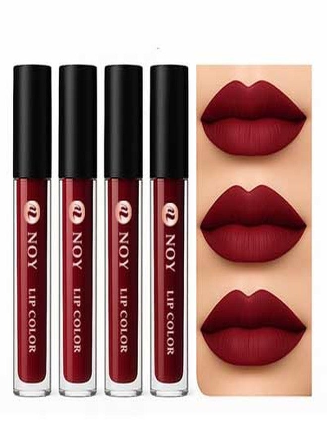 NOY Maroon Lipstick Combo Matte Long Stay High Pigment Matte Waterproof Lipstick - Image 1