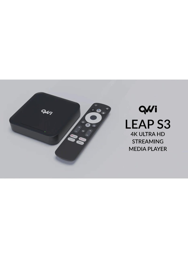 QVWi - QVWi 4k UHD Tv Streaming Box With Voice Remote - Image 1