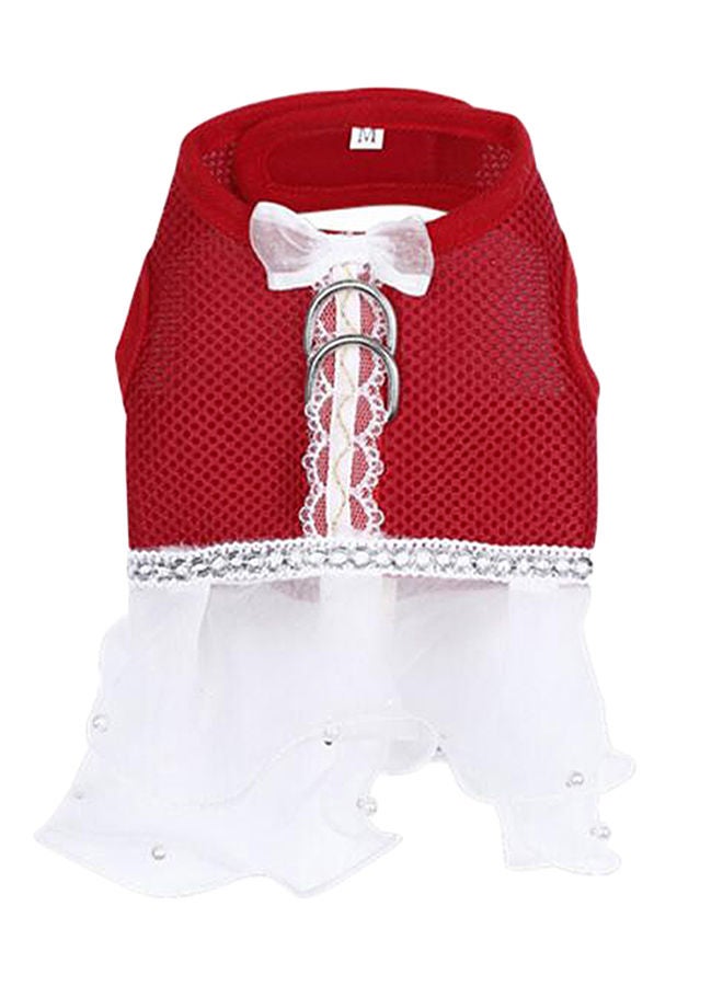 NIBEMINENT Tutu Skirt For Pet Red/White 19x1.50x18centimeter - Image 1