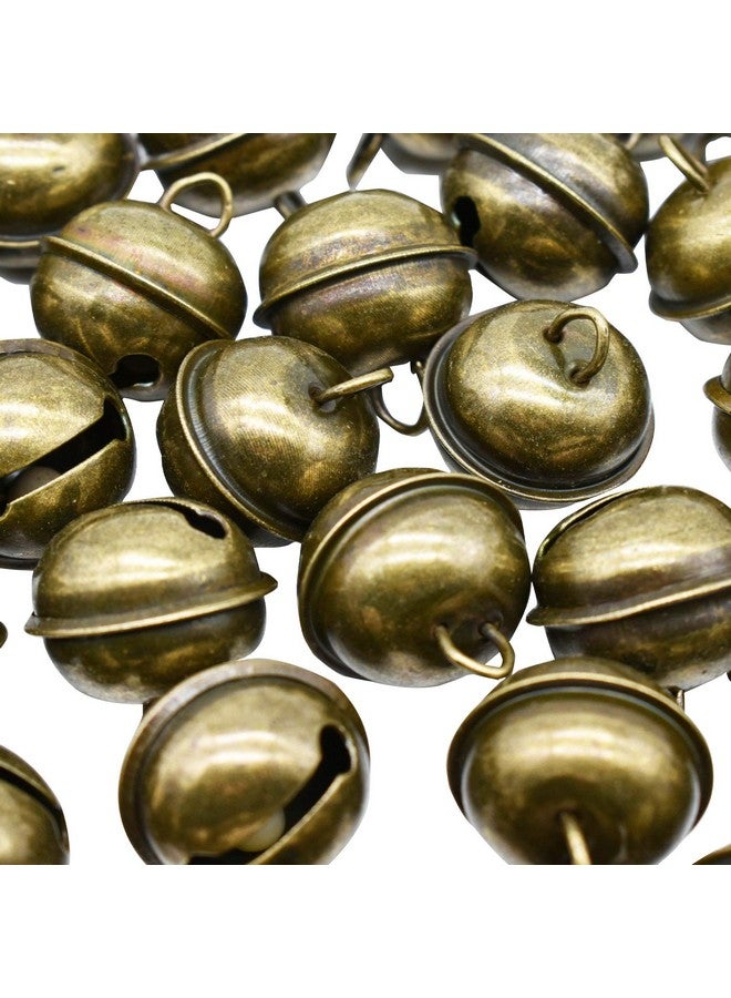 Maydahui 50 PCS Vintage Jingle Bell 1 Inches Antique Decorative Tone Copper Bell for Pet Dog Cat Pendants Christmas Tree Crafts Decoration - Image 4