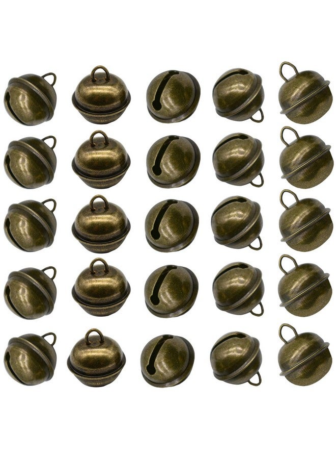 Maydahui 50 PCS Vintage Jingle Bell 1 Inches Antique Decorative Tone Copper Bell for Pet Dog Cat Pendants Christmas Tree Crafts Decoration - Image 1