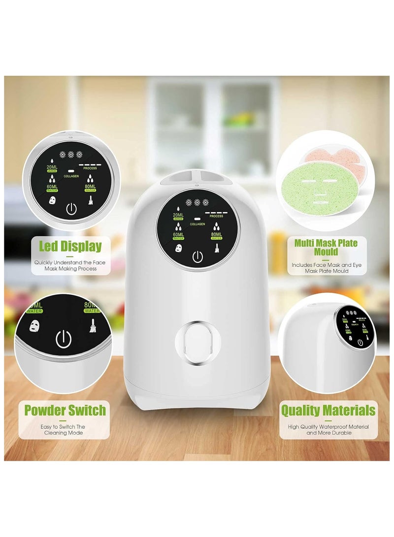 general Face Mask Maker Facial Mask Machine Facial Cream Maker for Collagen Fruit Vegetable Home Automatic DIY Face Cream Maker Face Cream Making for SPA Face Eye Skin Care - Image 1