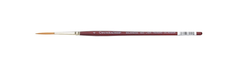 Grumbacher فرشاة مائية GRUMBACHER Goldenedge Golden Toray Liner، شعيرات صناعية، حجم 3 (4623.4) - Image 5