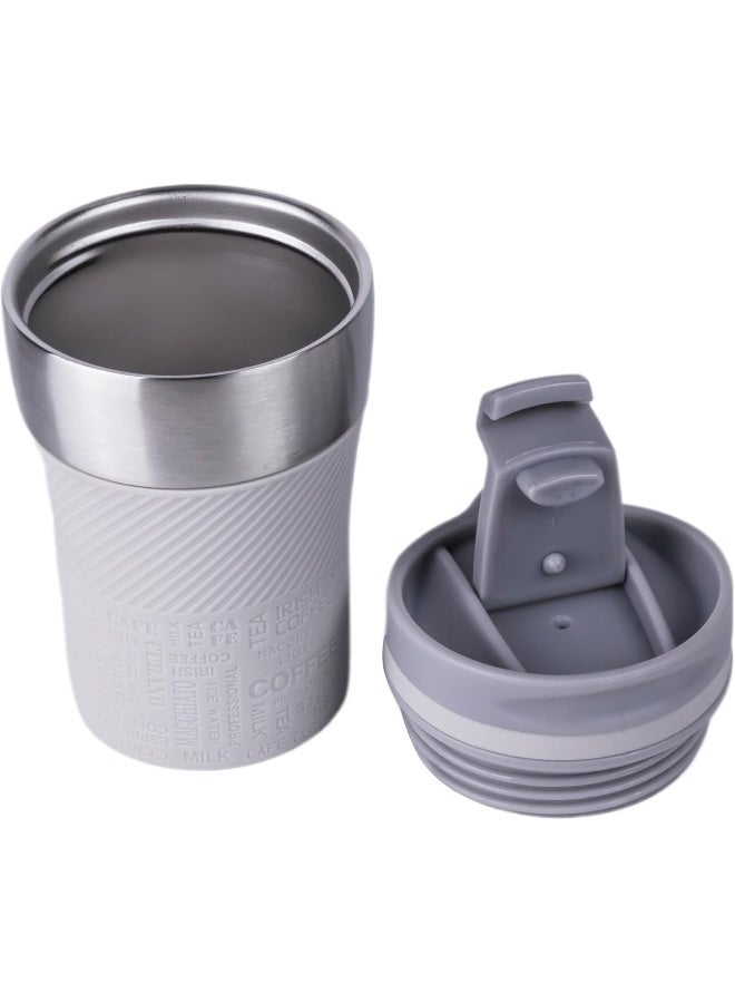 Nessan Insulated Stainless Steel Vacuum Mug, 243Ml - Your Compact Travel Essential For Hot And Cold Beverages Anywhere: Home, Gym, Outdoors, Office, And School - Beige  - Image 1