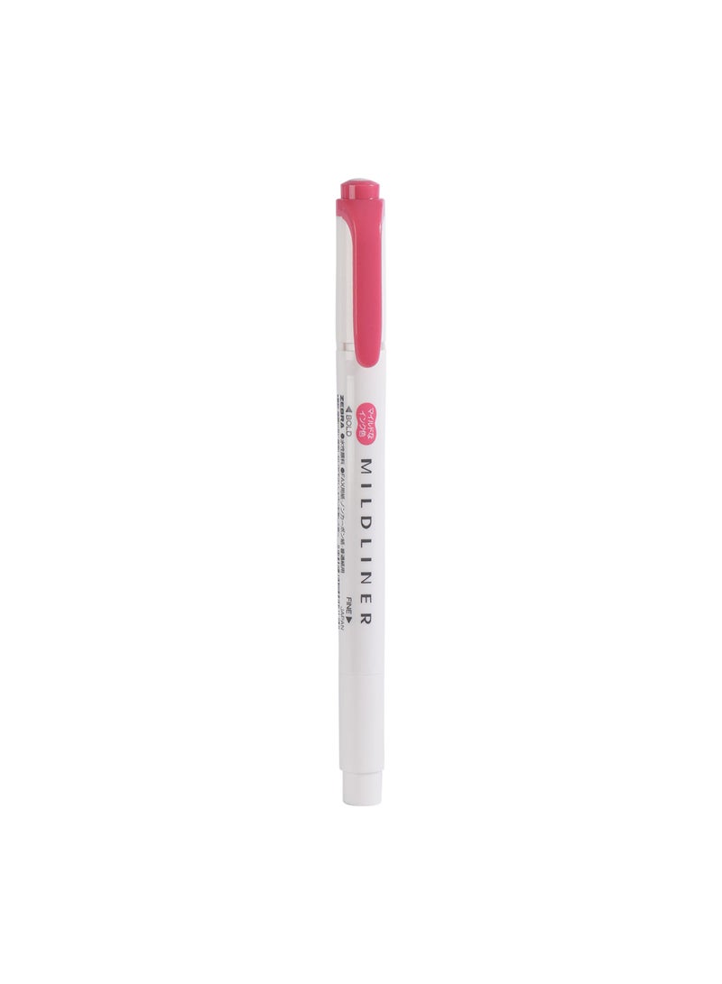 ZEBRA Mildliner Double Sided Highlighter , for Journal Planner , marking dictionary, Note Taking , drawing illustrations , Pack of 10 Red Highlighters  - Image 2