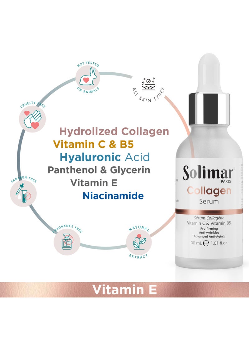 Solimar Paris Collagen Serum 30ml – Advanced Hydrolyzed Collagen to Reduce Wrinkles, Boost Firmness & Restore Youthful Skin - Image 3