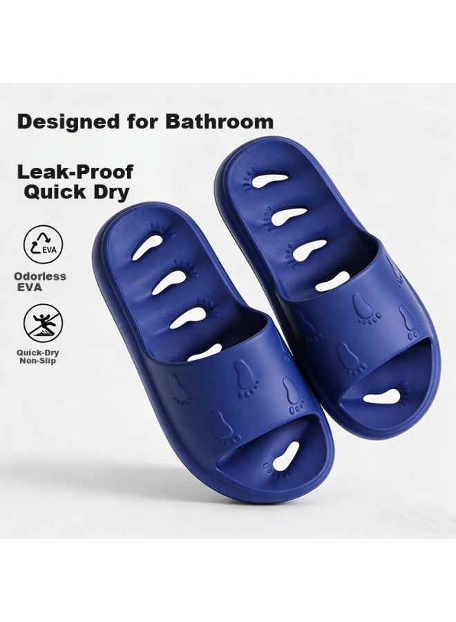 Yuzhaolin Eva Water Drainage Holes Non-slip Bathroom Shower Slippers Uni Yf039 - Image 1