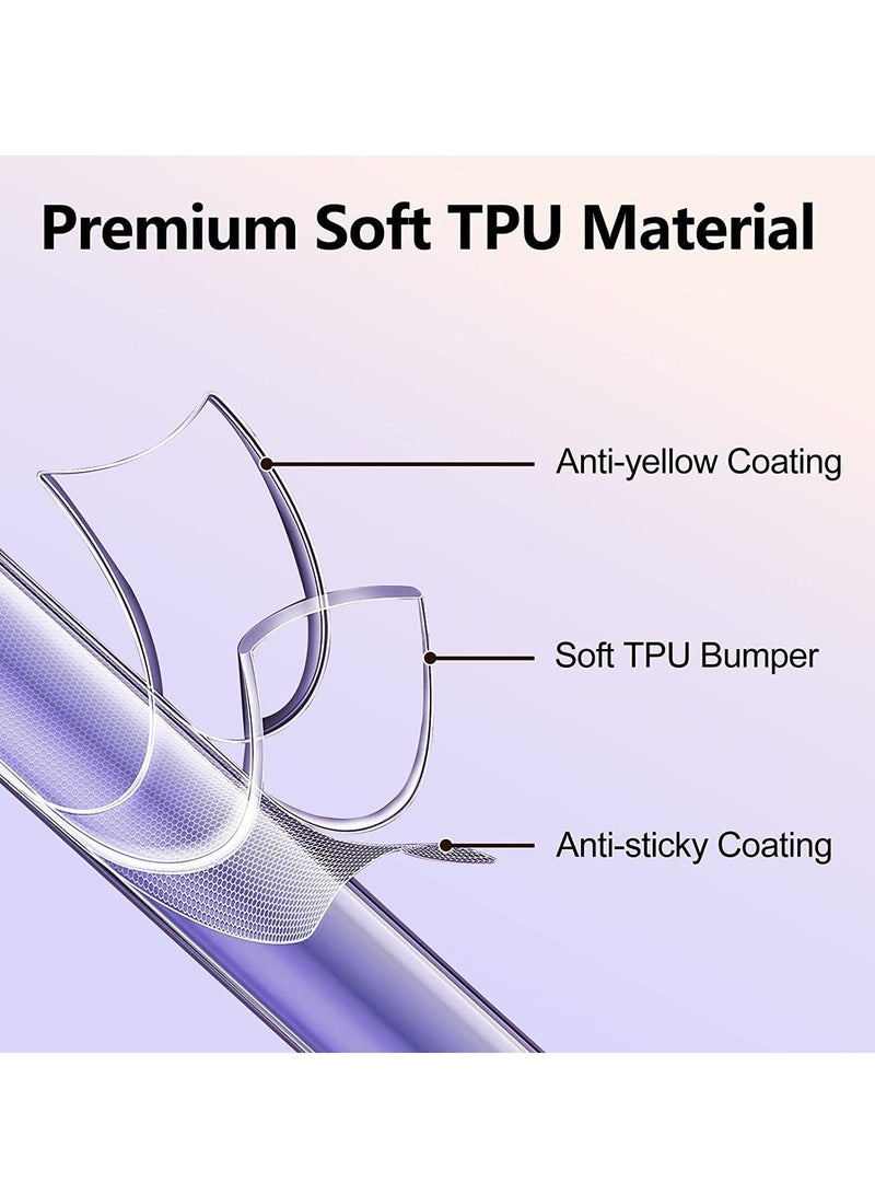 BORTONY Galaxy A54 5G Clear Case Soft Flexible Silicone TPU Shockproof Transparent Back Cover Compatible with Samsung Galaxy A54 5G - Image 3