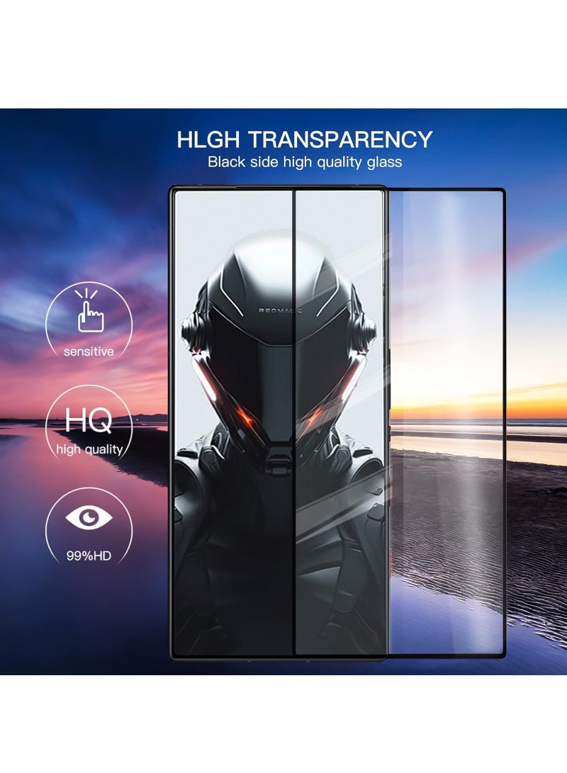 For ZTE Nubia Red Magic 9 Pro Case | Red Magic 9 Pro Plus Cover with Tempered Glass Screen Protector, TPU Shockproof Airbags Bumper Mobile Phone Case, Anti-Yellowing PC Mixed Material Back Cover - Image 5