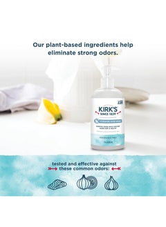 Kirk's Kirk's Hydrating Hand Wash - Made with Premium Coconut Oil and Aloe Vera, With Plant Based Technology To Help Eliminate Odors, Non GMO, Vegan, Fragrance Free, 12 Fl Oz. 4 pack  - Image 4