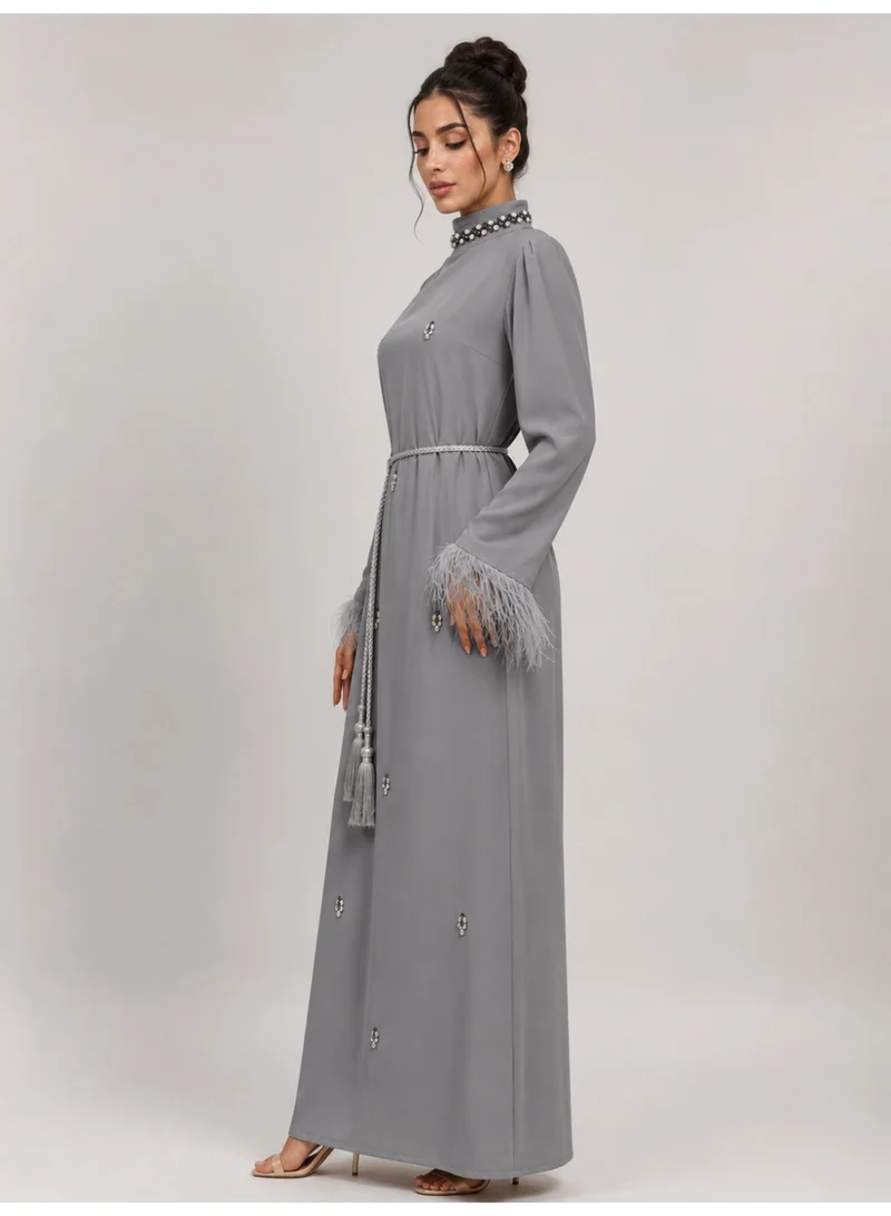 Ophelia Ophelia Lumine Serenity Pearl Abaya | Elegant Modest Wear for Women