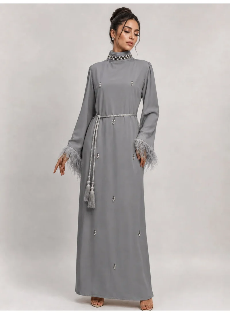 Ophelia Ophelia Lumine Serenity Pearl Abaya | Elegant Modest Wear for Women