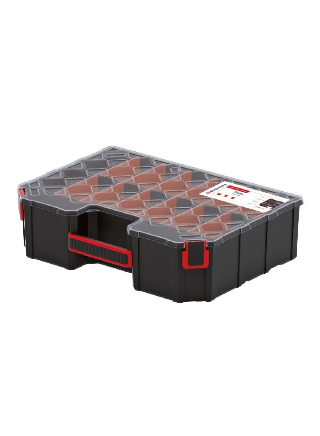 Kistenberg 40 High Durable Tool Organiser with Removable Separators Black and Clear 10.5 x 28.4 x 39 cm KTG403010S - Image 4