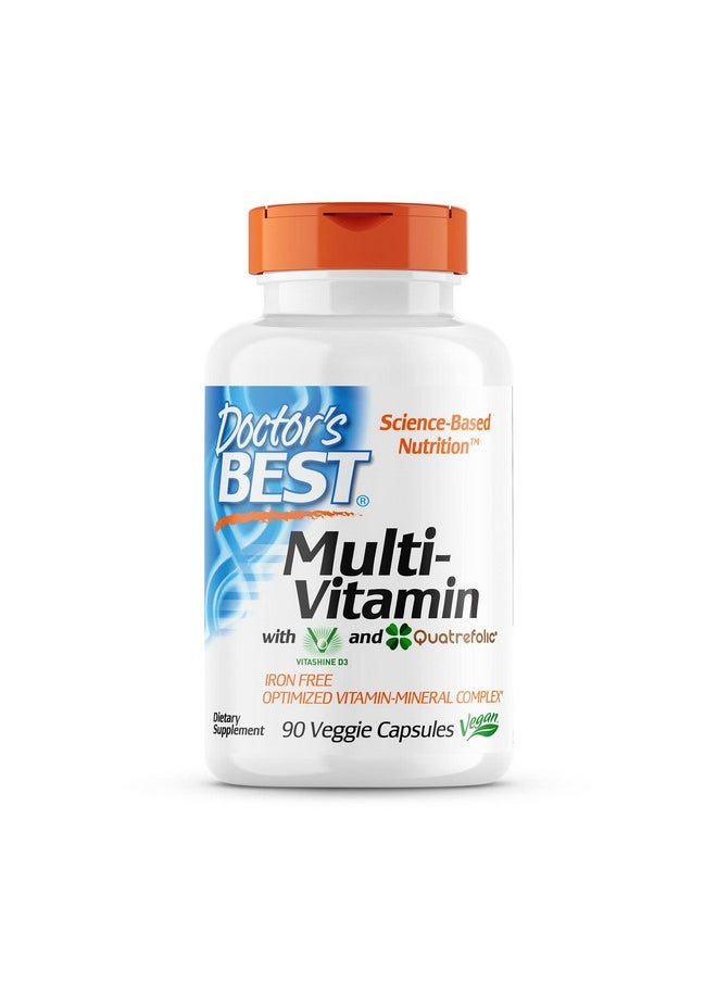 Doctor's BEST - Multivitamin Formulation Fully Optimized For Absorption Vitamins Minerals Antioxidants & Nutrients Vegan Gluten Free 90 Veggie Caps - Image 1