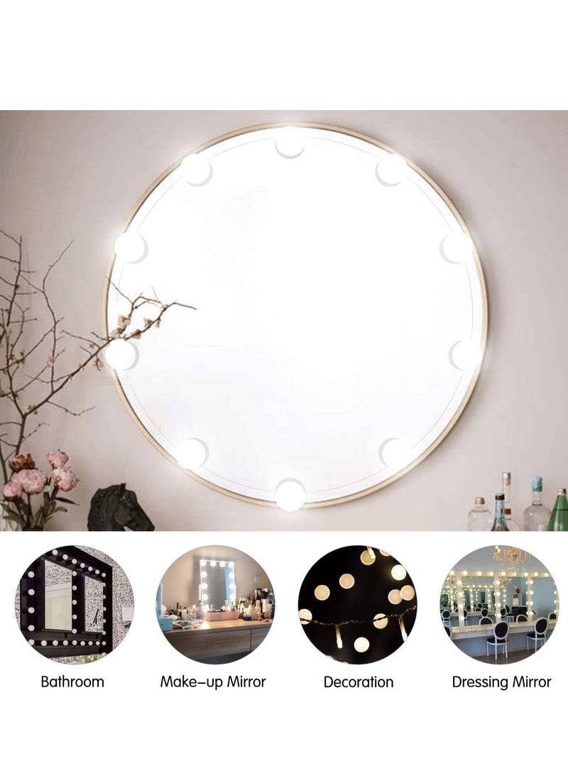 ELTRAZONE LED Vanity Mirror Lights Hollywood Style Makeup Mirror Bulbs 10 LED Bulbs Kit with Touch Dimmer Lighting Fixture Strip and Power Supply Adapter for Makeup Dressing Table  - Image 5