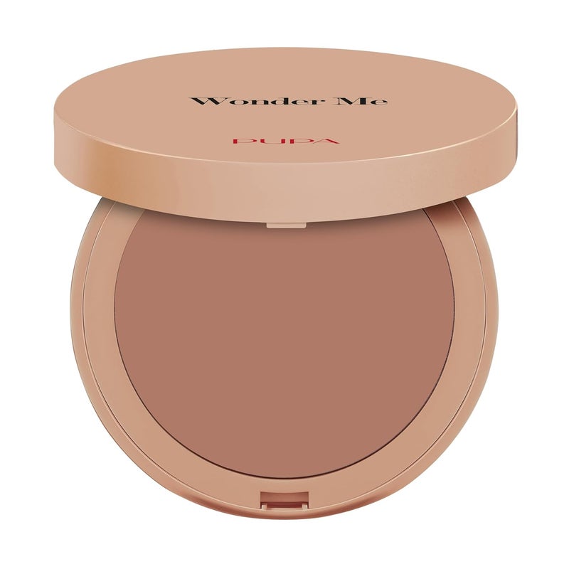 Pupa Milano Wonder Me Bronzer  Matte Bronzer Powder Reduces Pores and Imperfections  Sweat Resistant  Talc Free  003 Medium Neutral  0264 oz
