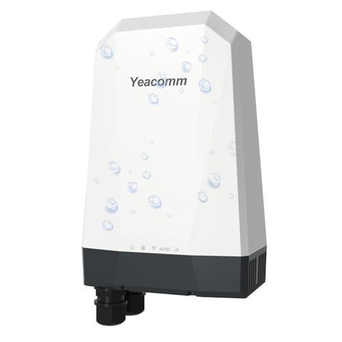 Yeacomm راوتر خارجي 5G من Yeacomm مقاوم للماء IP67، مودم 5G NR SA/NSA مع فتحتين لبطاقة SIM، بوابة/جسر/لاسلكي، Qualcomm SDX62، 4 x 4 MIMO، 802.3af POE، قفل نطاق، VPN، إصدار عالمي - Image 1