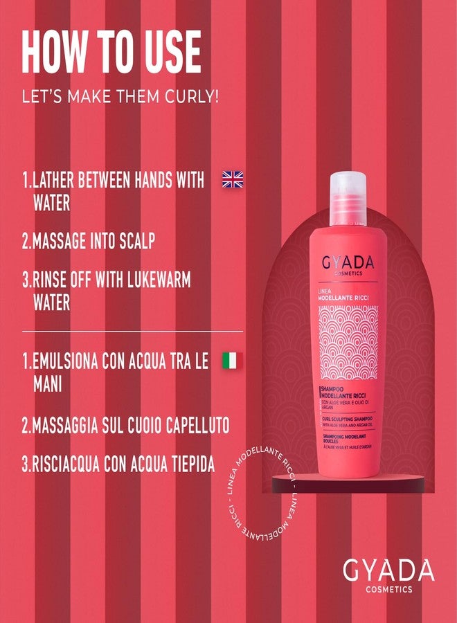 GYADA COSMETICS GYADA Curl Defining Shampoo - Hydrate & Control Curly & Wavy Hair with Frizz Control & Moroccan Argan Oil - Adds Volume & Softness - Vegan & Green Formula - Cruelty Free - 8.45 Fl Oz - Image 4