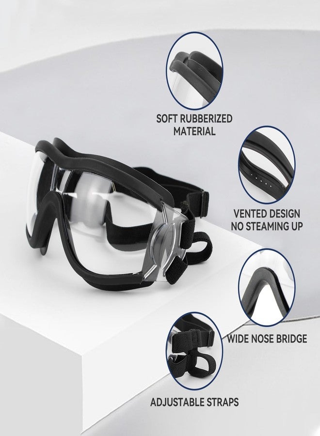 Namsan Clear Dog Goggles Large Breed, UV-Protection Doggie Sunglasses for Medium to Large Dogs, Outdoor Dog Eye Protection, Anti-Fog Anti-Dust Windproof Snowproof, Adjustable Straps, Transparent - Image 5