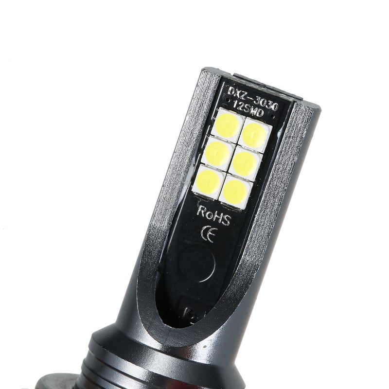 مجموعة لمسات ضوء الضباب LED للسيارة H7 200 واط لمصابيح الفары 6000 كلفن ضوء أبيض لمسار التشغيل مصابيح الضباب HID - Image 2