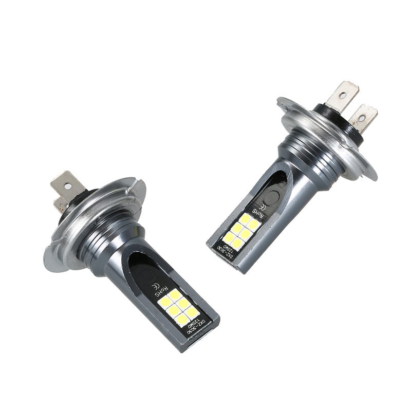 مجموعة لمسات ضوء الضباب LED للسيارة H7 200 واط لمصابيح الفары 6000 كلفن ضوء أبيض لمسار التشغيل مصابيح الضباب HID - Image 3