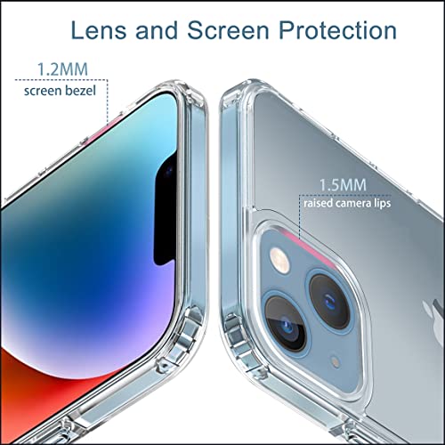 KAPAVER Polycarbonate For Iphone 14 Matte Clear Case[Anti-Fingerprints ][Anti-Scratch] Frosted Translucent Shockproof Slim Cover 6.1 Inches (Matte Clear) - Image 4