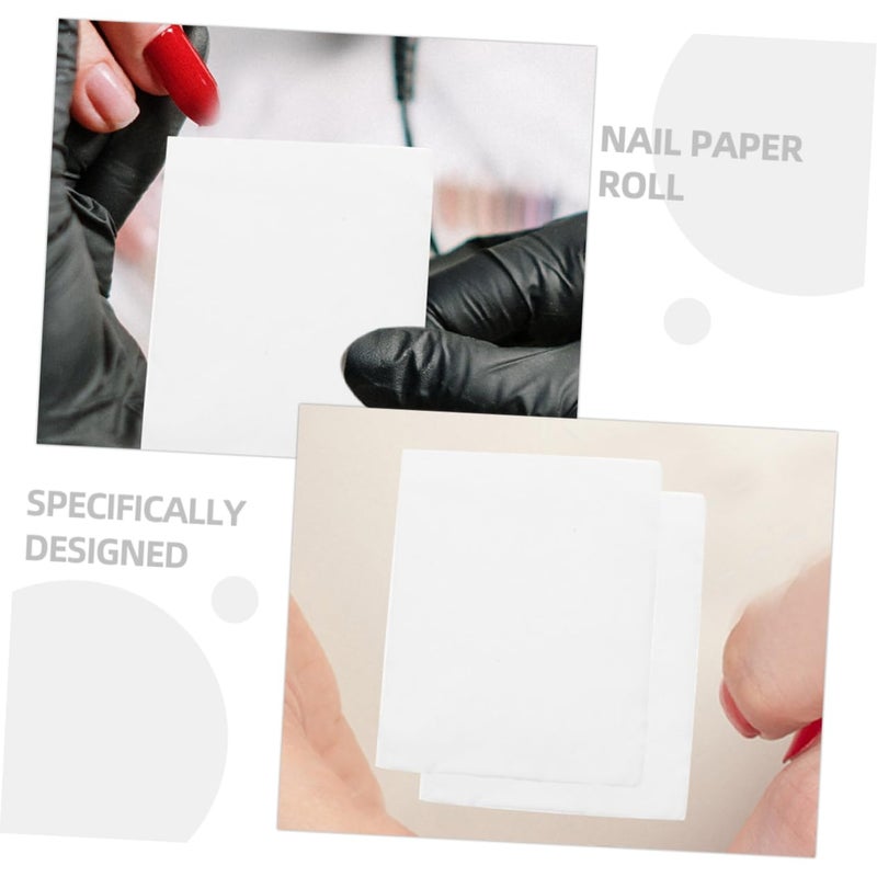 Outanaya 2rolls Nail Scrub Towels Nail Polish Removing Paper for Manicure Unloading Soft Material for Gentle Care Travel-friendly Manicure Supplies - Image 4