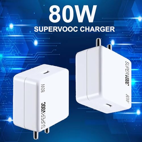 StuffHoods OneePlus 80W SUPERVOOC Fast Charger Type-C Cable | 80W USB Charger for OneePlus, Realmee, Oppoo, Redmi, Xiaomi, Poco, iQOO, Samsungg | Supports Dart, Dash, Warp, Vooc, SuperVooc, QC 3.0 Charge (Combo) - Image 4