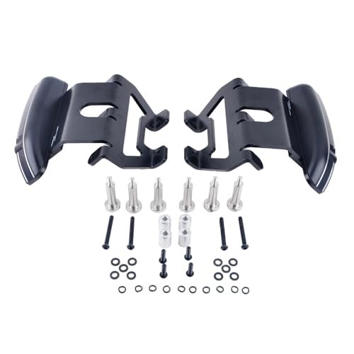 PANICAL دعامات دواسات القدم القابلة للتعديل للطريق السريع لهوندا غولد وينغ GL1800 GL1800B F6B 2018-2020 من سبائك الألمنيوم باللون الأسود - Image 2