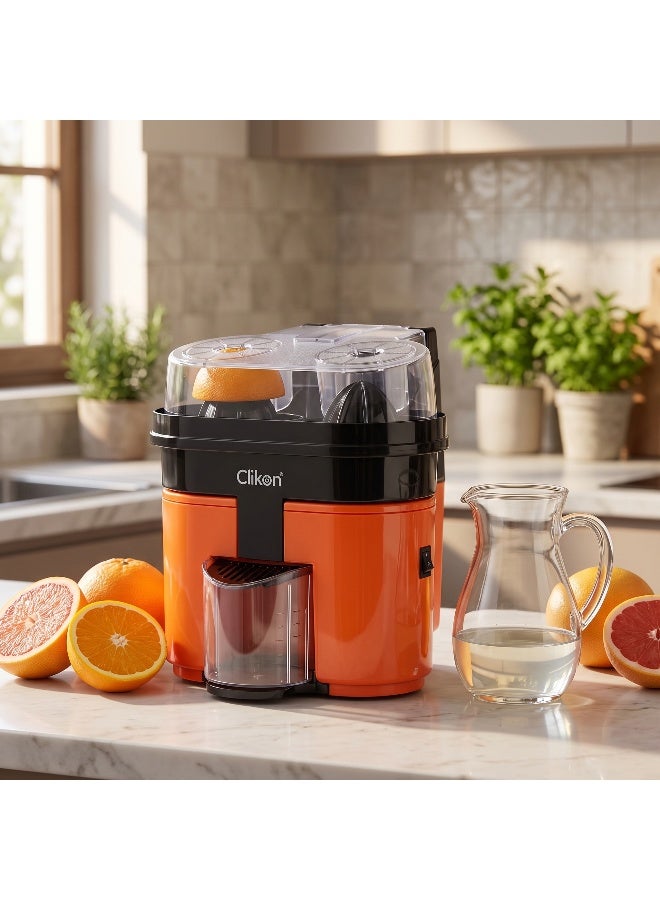 Clikon Citrus Juicer | 90W Power | Convenient Citrus Juice Preparation | Practical Kitchen Appliance | 2-Year Warranty | CK2258 | Black & Orange 90 W CK2258 white - Image 5