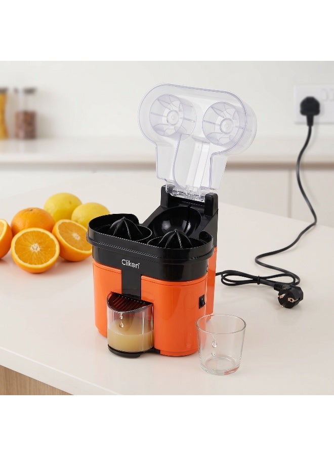 Clikon Citrus Juicer | 90W Power | Convenient Citrus Juice Preparation | Practical Kitchen Appliance | 2-Year Warranty | CK2258 | Black & Orange 90 W CK2258 white - Image 4