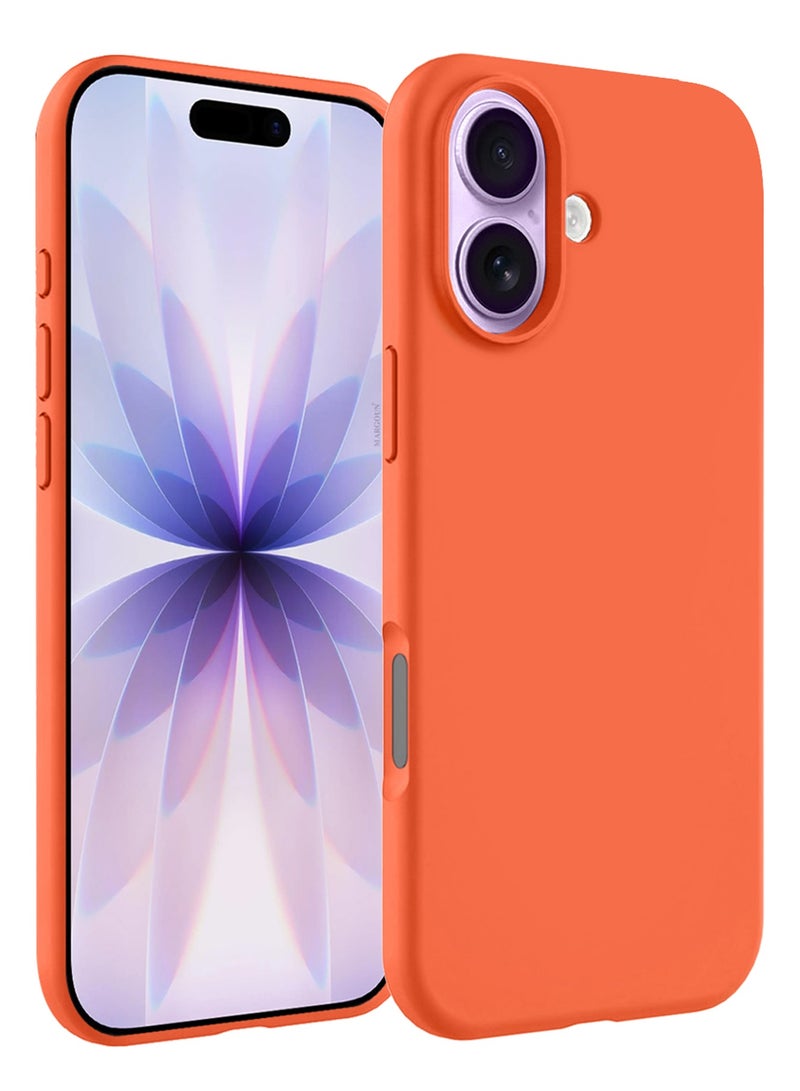 CATANES 2 Packs Silicone Protective Phone Case for iPhone 17 - Soft Anti-Scratch Microfiber Lining Ultra Slim Drop Protection Phone Cover with 3D Screen Protector - Cosmic Orange - Image 2