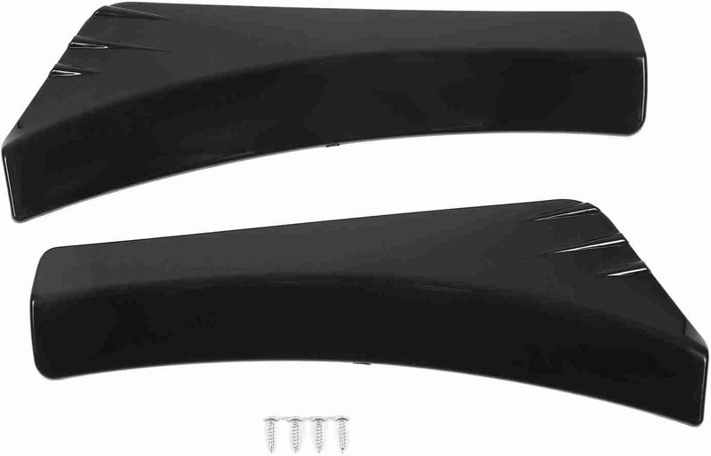 Front Bumper Lip Angle Splitter, Glossy Black ABS, 2Pcs Durable High Temperature Resistance - Universal Fitment, Stylish Design, Vehicle Protection (Bright Black) - Image 1
