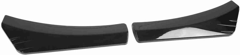 Front Bumper Lip Angle Splitter, Glossy Black ABS, 2Pcs Durable High Temperature Resistance - Universal Fitment, Stylish Design, Vehicle Protection (Bright Black) - Image 4