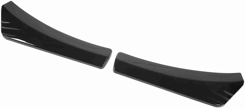Front Bumper Lip Angle Splitter, Glossy Black ABS, 2Pcs Durable High Temperature Resistance - Universal Fitment, Stylish Design, Vehicle Protection (Bright Black) - Image 3