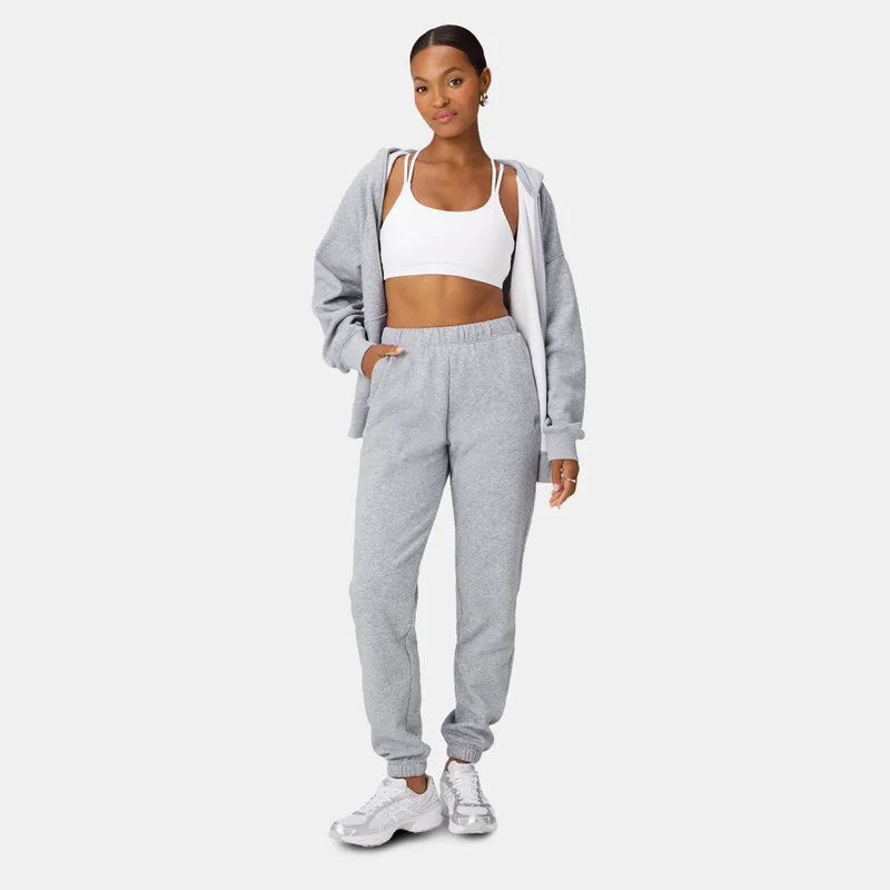 Fabletics Grey Women's Cozy Fleece Go-To Sweatpants for Women | Best Price UAE