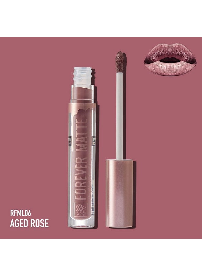 Ruby Kisses Forever Matte Liquid Lipstick Rfml06 (Aged Rose) - Image 3
