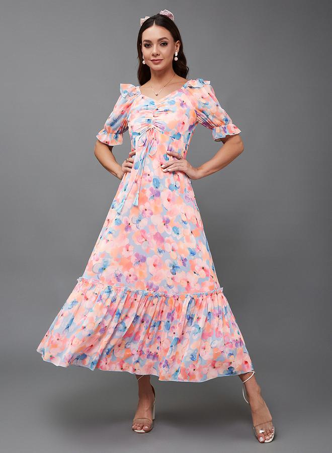 Styli Floral Print Dress  - Image 1