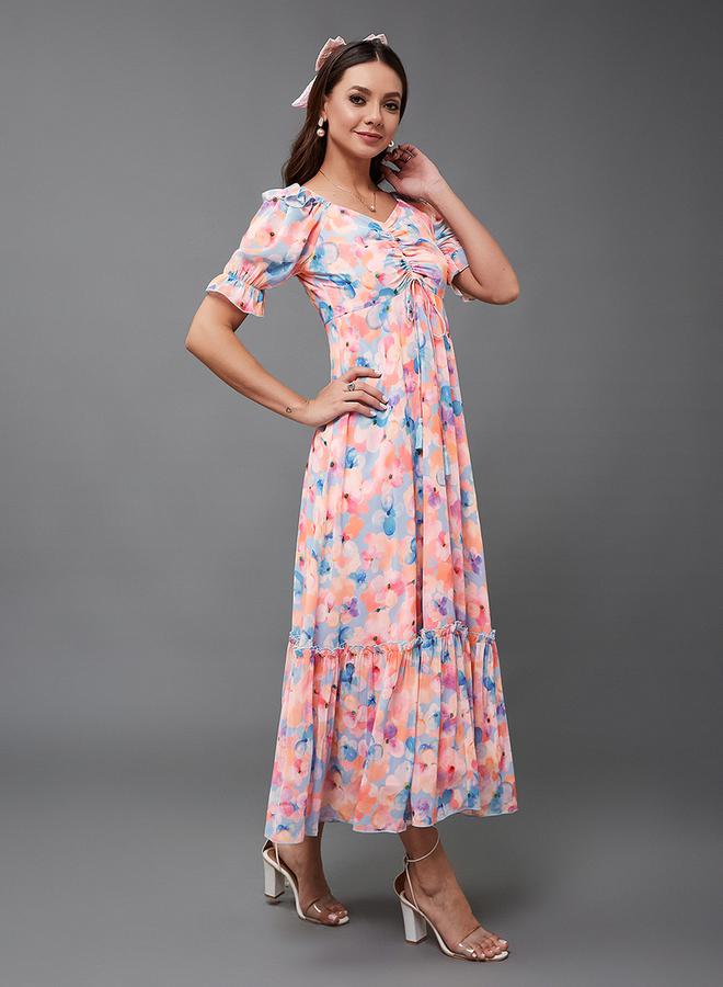 Styli Floral Print Dress  - Image 3